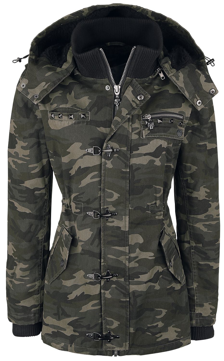 Rock Rebel by EMP - Camouflage/Flecktarn Winterjacke - She Rules - S bis 5XL - für Damen - Größe 3XL - camouflage von Rock Rebel by EMP