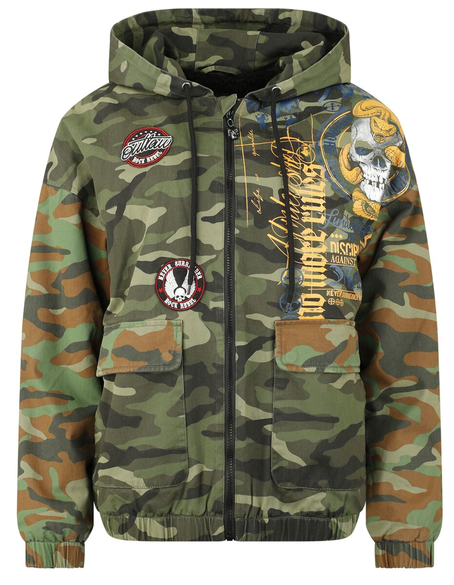 Rock Rebel by EMP Camouflage Jacket Übergangsjacke camouflage in M von Rock Rebel by EMP