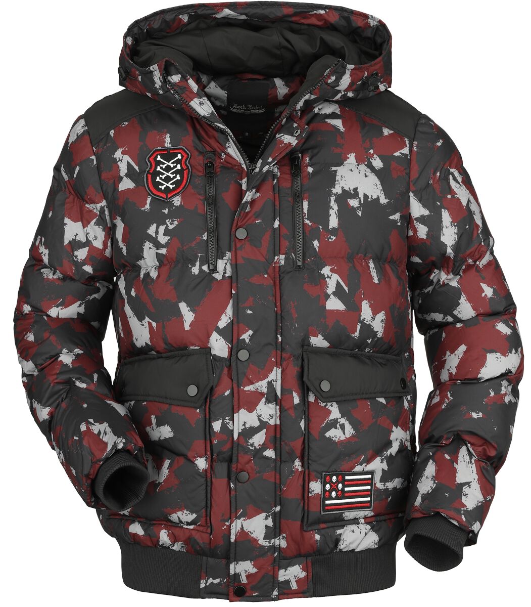 Rock Rebel by EMP Camouflage puffer jacket Winterjacke camouflage in XXL von Rock Rebel by EMP