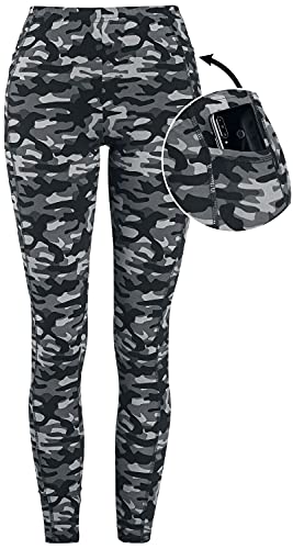 Rock Rebel by EMP Damen Graue Camo-Leggings mit seitlichen Taschen M von Rock Rebel by EMP