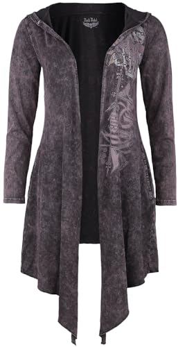 Rock Rebel by EMP Damen Grauer Cardigan mit Waschung XXL von Rock Rebel by EMP