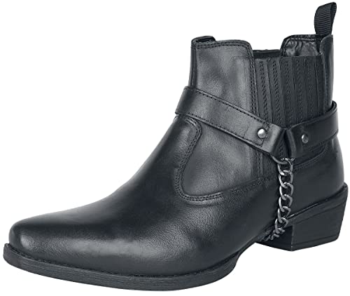 Rock Rebel by EMP Damen schwarze Bikerboots mit Ketten-Detail EU39 von Rock Rebel by EMP