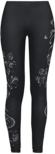 Rock Rebel by EMP Damen Schwarze Leggings mit Ornamenten 4XL von Rock Rebel by EMP