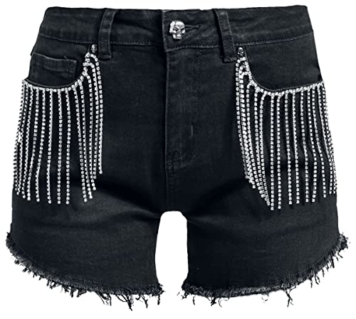 Rock Rebel by EMP Damen Schwarze Shorts mit Strassstein- Applikation 27 von Rock Rebel by EMP