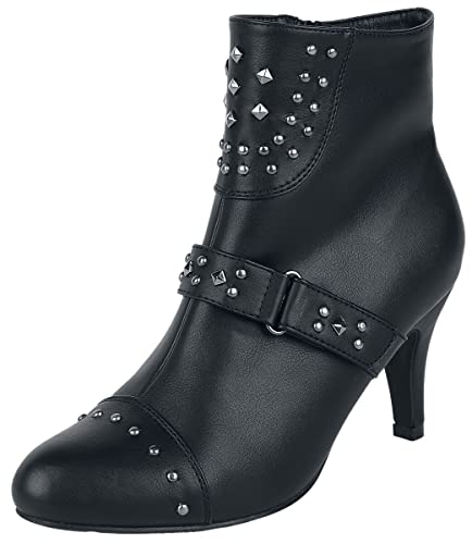 Rock Rebel by EMP Damen schwarze Stiefeletten mit Nieten EU40 von Rock Rebel by EMP