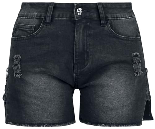 Rock Rebel by EMP Damen schwarzer Rock mit seitlichem Reißverschluss 27 von Rock Rebel by EMP