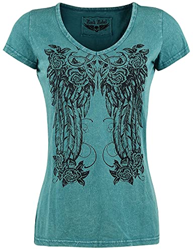 Rock Rebel by EMP Damen blaues rockiges T-Shirt 3XL von Rock Rebel by EMP