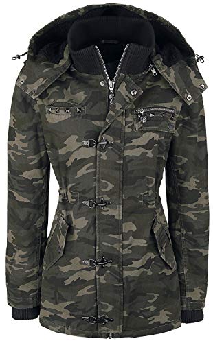 Rock Rebel by EMP Damen camouflage Winterjacke mit Nieten 3XL von Rock Rebel by EMP