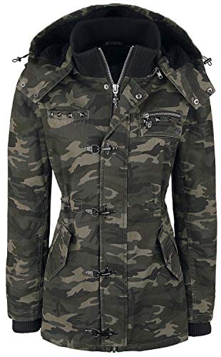Rock Rebel by EMP Damen Camouflage Winterjacke mit Nieten XXL von Rock Rebel by EMP