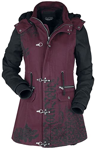 Rock Rebel by EMP Damen dunkelrote Winterjacke mit Rock Rebel Prints L von Rock Rebel by EMP