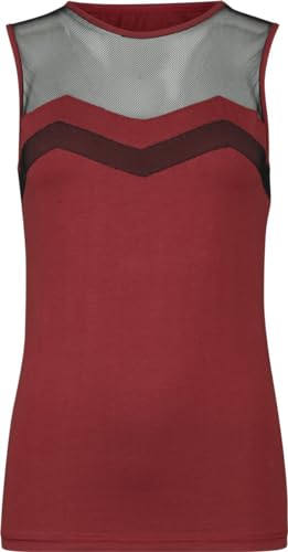 Rock Rebel by EMP Damen rotes Top mit Netzeinsatz M von Rock Rebel by EMP