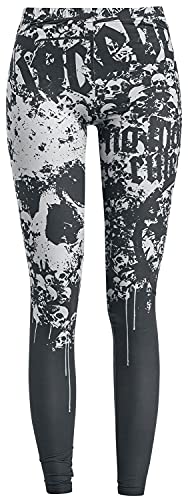 Rock Rebel by EMP Damen schwarz-weiße rockige Leggings XS von Rock Rebel by EMP