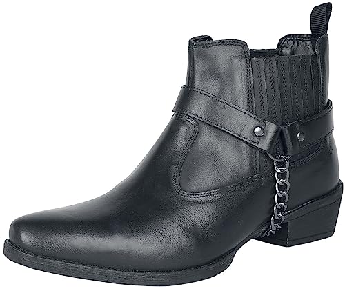 Rock Rebel by EMP Damen Schwarze Bikerboots mit Ketten-Detail EU38 von Rock Rebel by EMP