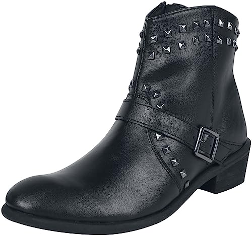 Rock Rebel by EMP Damen Schwarze Cowboy Boots mit Nieten EU37 von Rock Rebel by EMP