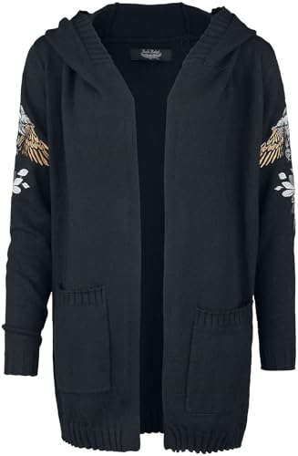 Rock Rebel by EMP Damen schwarzer Cardigan mit Stickereien L von Rock Rebel by EMP