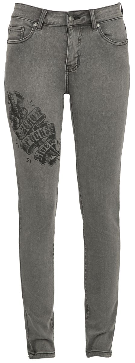 Rock Rebel by EMP EMP Street Crafted Design Collection - Skarlett Jeans grau in W29L30 von Rock Rebel by EMP