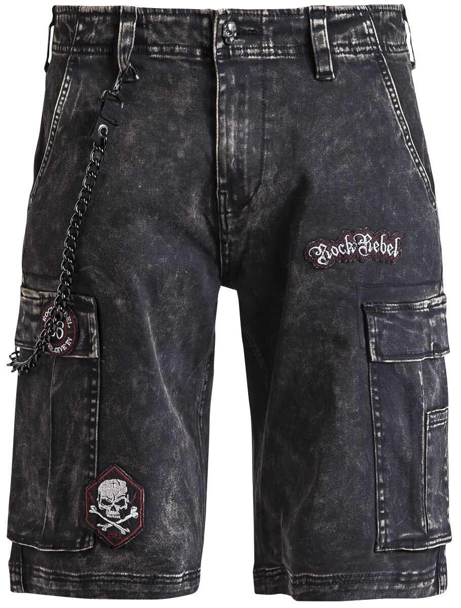 Rock Rebel by EMP Garageland Short schwarz in XXL Rock Rebel by EMP Garageland Short schwarz in XXL von Rock Rebel by EMP