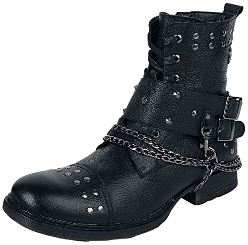 Rock Rebel by EMP Herren schwarze Boots mit rockigen Details EU39 von Rock Rebel by EMP