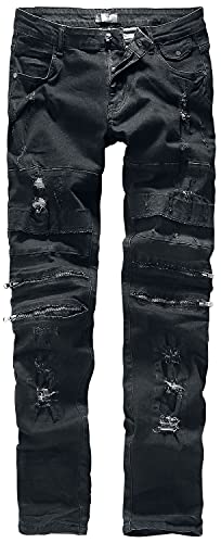 Rock Rebel by EMP Herren Schwarze Destroyed-Jeans W33L34 von Rock Rebel by EMP