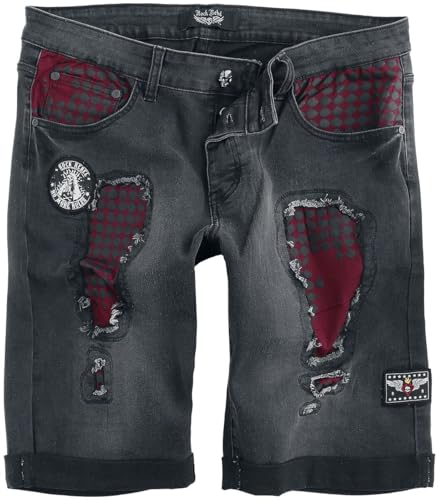 Rock Rebel by EMP Herren Schwarze Shorts mit Destroyed Details 33 von Rock Rebel by EMP