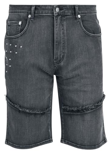Rock Rebel by EMP Herren Shorts with Used Details schwarz 34 von Rock Rebel by EMP