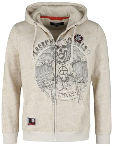 Rock Rebel by EMP Herren beige Kapuzenjacke mit Prinz XXL von Rock Rebel by EMP