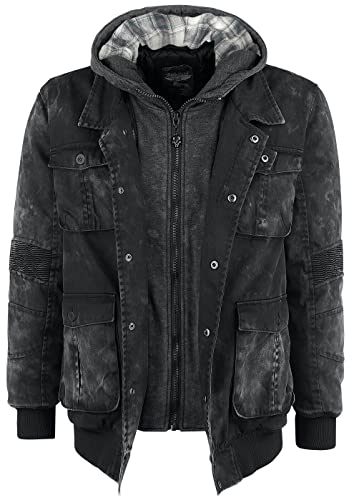 Rock Rebel by EMP Herren dunkelgraue Winterjacke 4XL von Rock Rebel by EMP