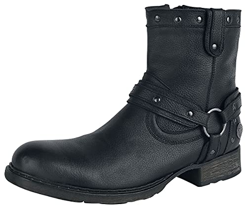 Rock Rebel by EMP Herren schwarze Boots mit Nieten EU44 von Rock Rebel by EMP