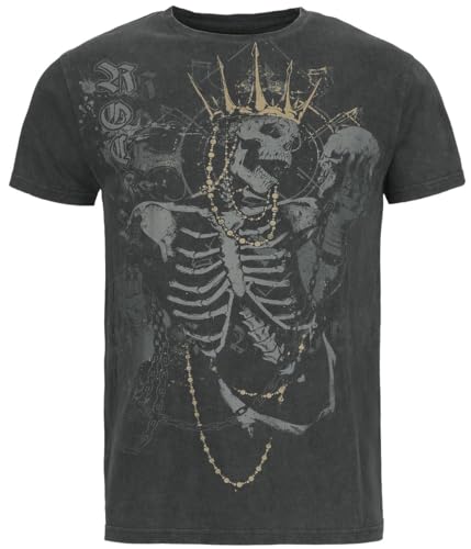 Rock Rebel by EMP Herren schwarzes T-Shirt im Used-Look M von Rock Rebel by EMP