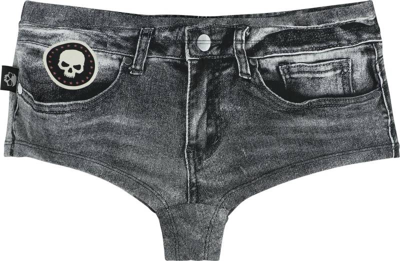 Rock Rebel by EMP Jeans Optik Bikini Bottom Bikini-Unterteil dunkelgrau in M von Rock Rebel by EMP