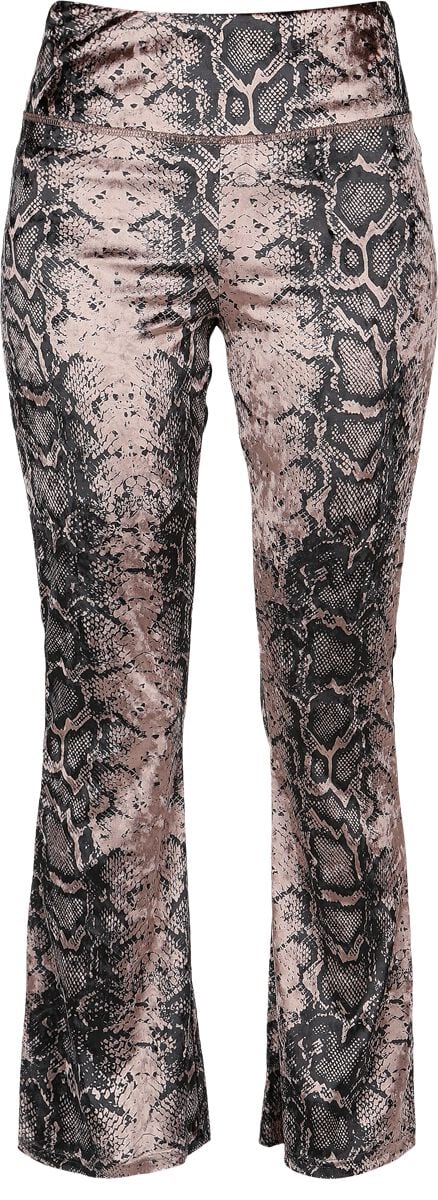 Rock Rebel by EMP Leggings mit Schlangenhautmuster Leggings schwarz braun in M von Rock Rebel by EMP