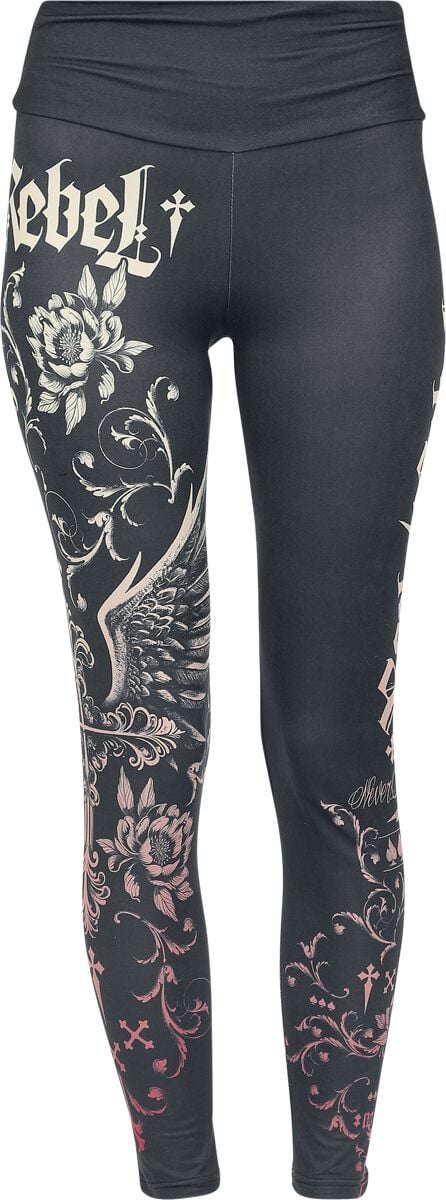 Rock Rebel by EMP Skulls & Details Leggings schwarz in XL von Rock Rebel by EMP