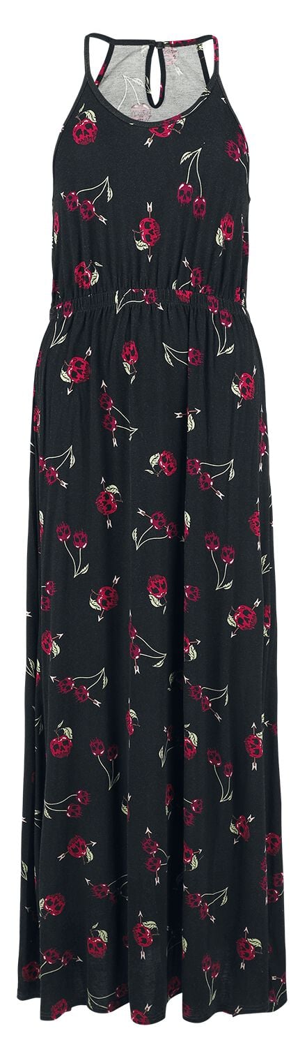 Rock Rebel by EMP Maxidress with Cherry Skull Alloverprint Langes Kleid schwarz in L von Rock Rebel by EMP