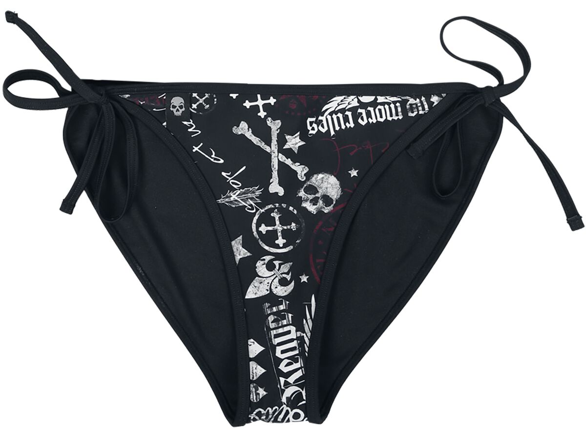 Rock Rebel by EMP Mix And Match Bikini-Unterteil schwarz in S von Rock Rebel by EMP