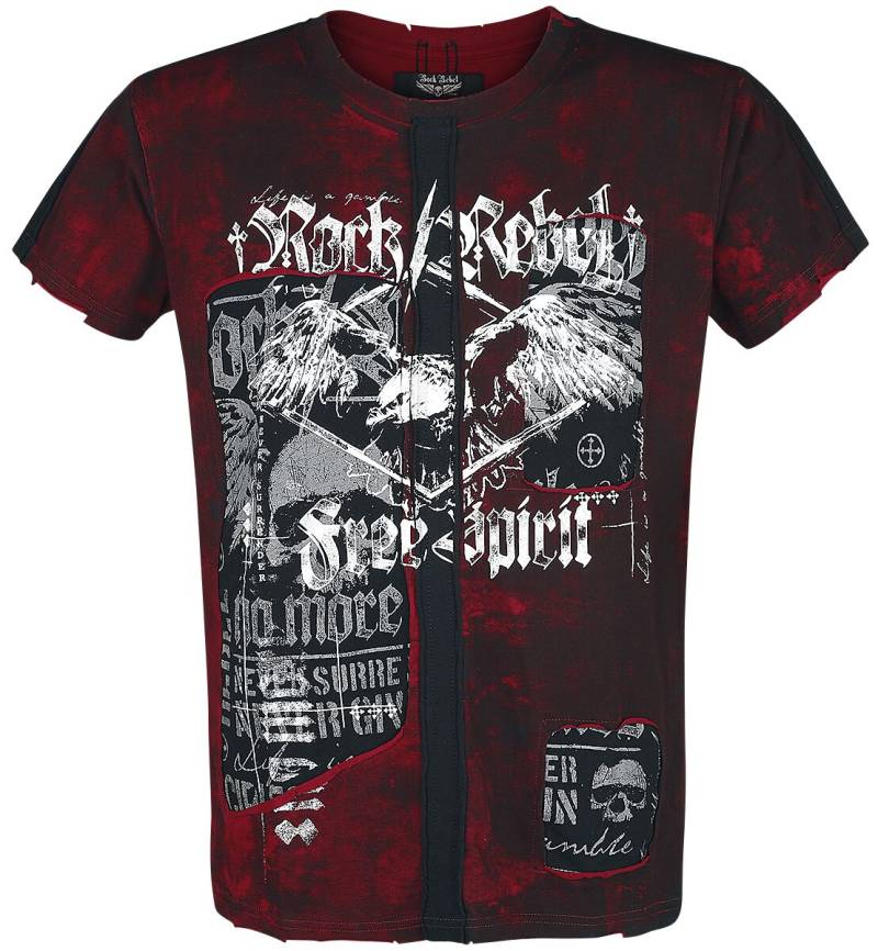 Rock Rebel by EMP Rebel Soul T-Shirt bordeaux in XXL von Rock Rebel by EMP