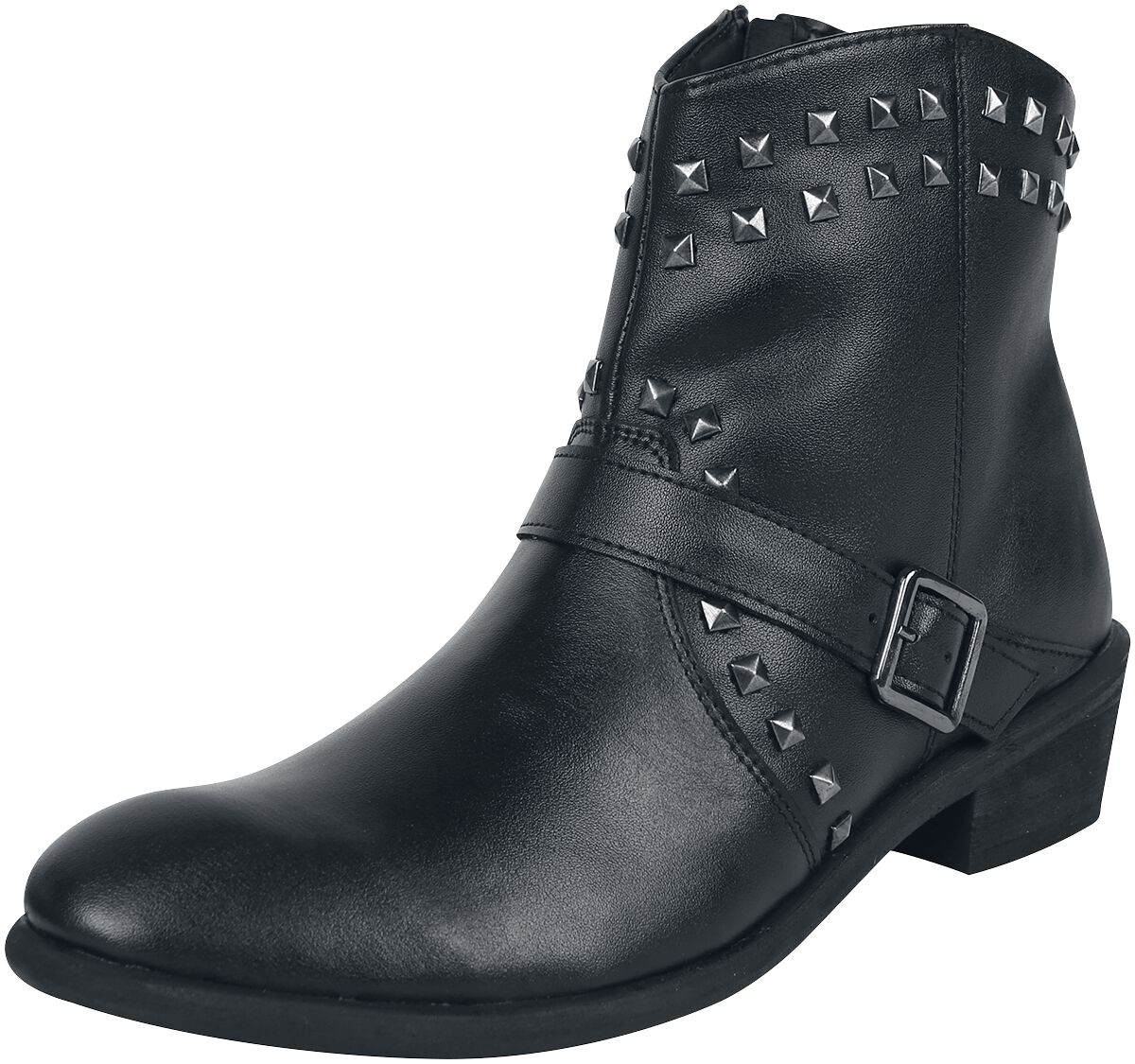 Rock Rebel by EMP Rivet-Boots Stiefel schwarz in EU37 von Rock Rebel by EMP