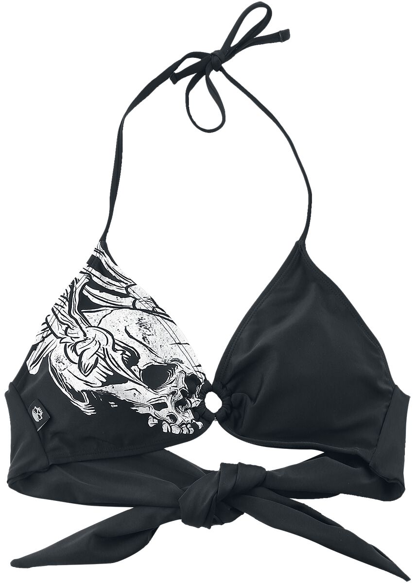 Rock Rebel by EMP - Rock Bikini-Oberteil - Mix And Match - S bis XXL - für Damen - Größe XL - schwarz von Rock Rebel by EMP