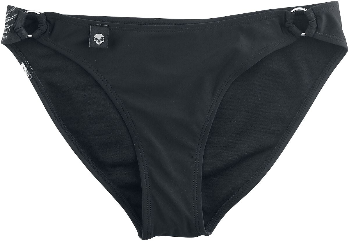 Rock Rebel by EMP - Rock Bikini-Unterteil - Bikiniunterteil mit Skull Print - S bis XXL - für Damen - Größe XXL - schwarz von Rock Rebel by EMP