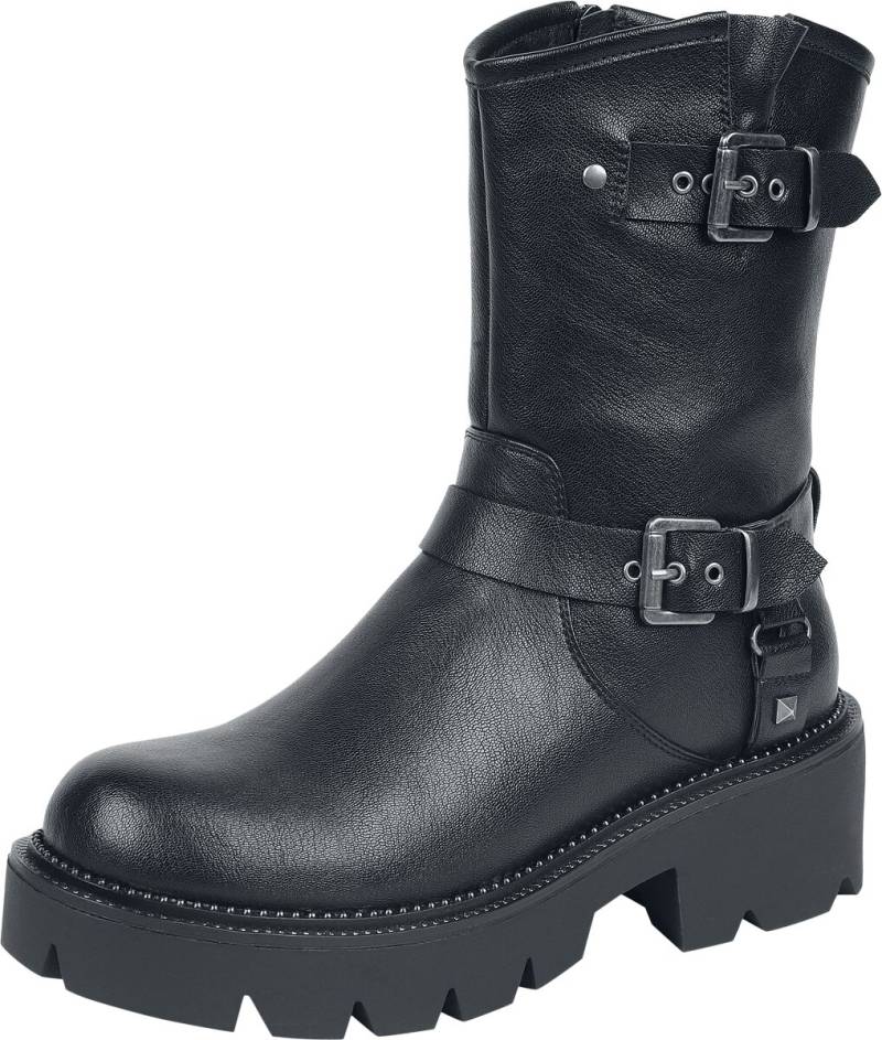 Rock Rebel by EMP - Rock Boot - Boots mit Schnallen - EU37 bis EU41 - für Damen - Größe EU38 - schwarz von Rock Rebel by EMP