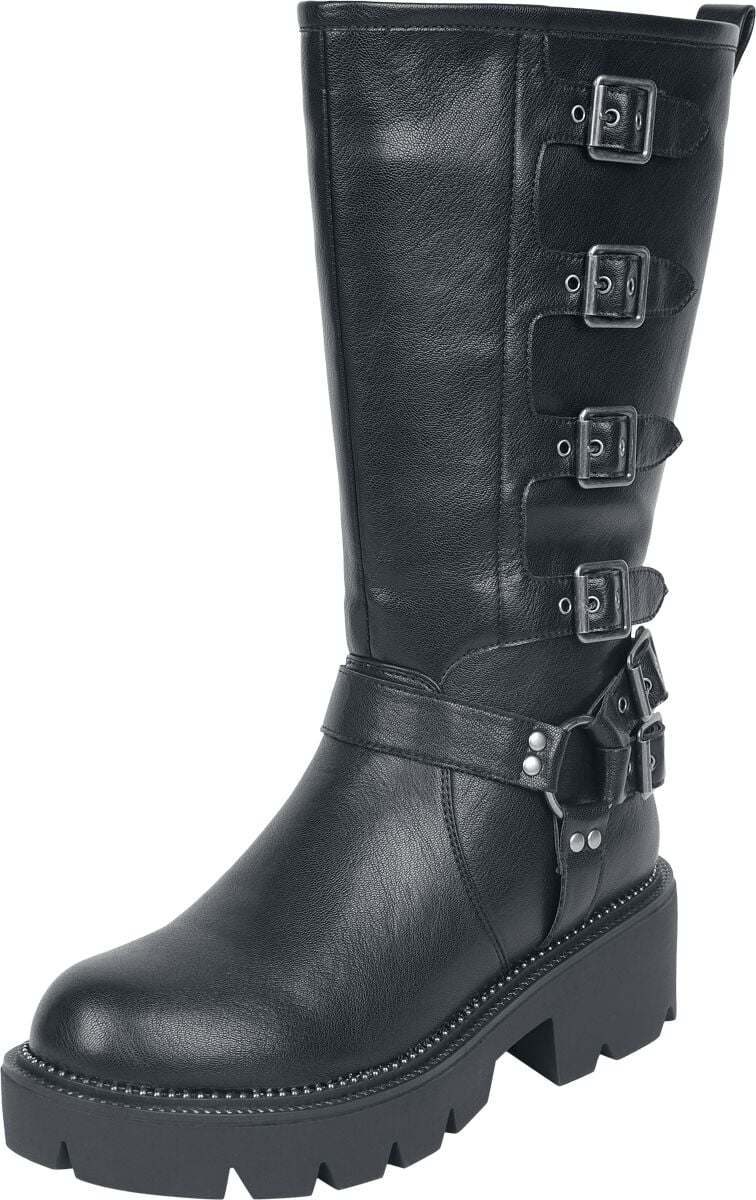 Rock Rebel by EMP - Rock Boot - Boots mit Schnallen - EU37 bis EU41 - für Damen - Größe EU41 - schwarz von Rock Rebel by EMP
