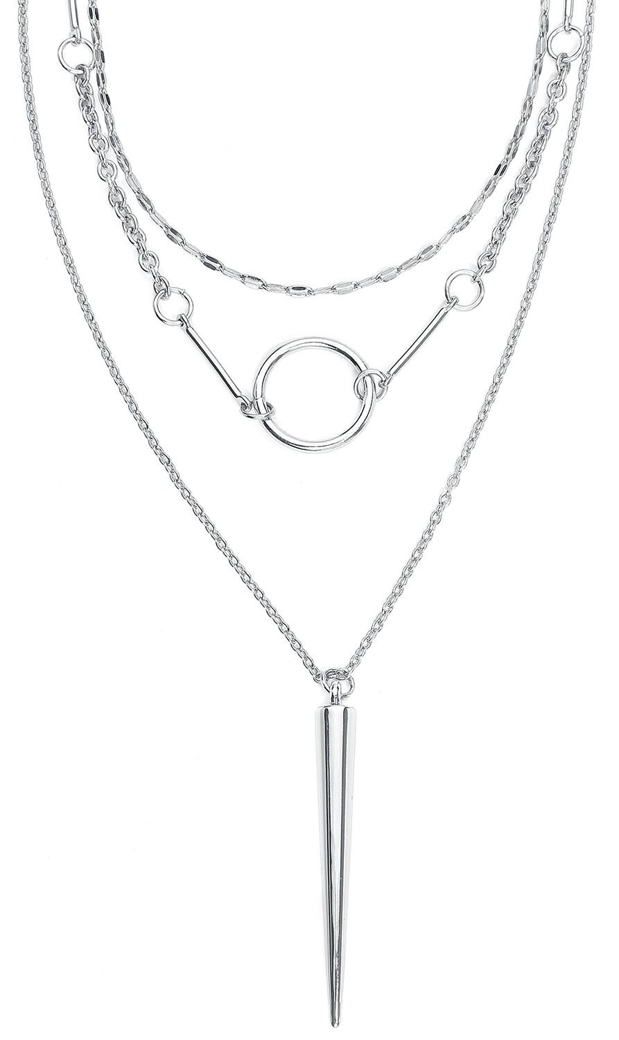 Rock Rebel by EMP - Rock Halskette - Big Spike - für Damen - silberfarben von Rock Rebel by EMP
