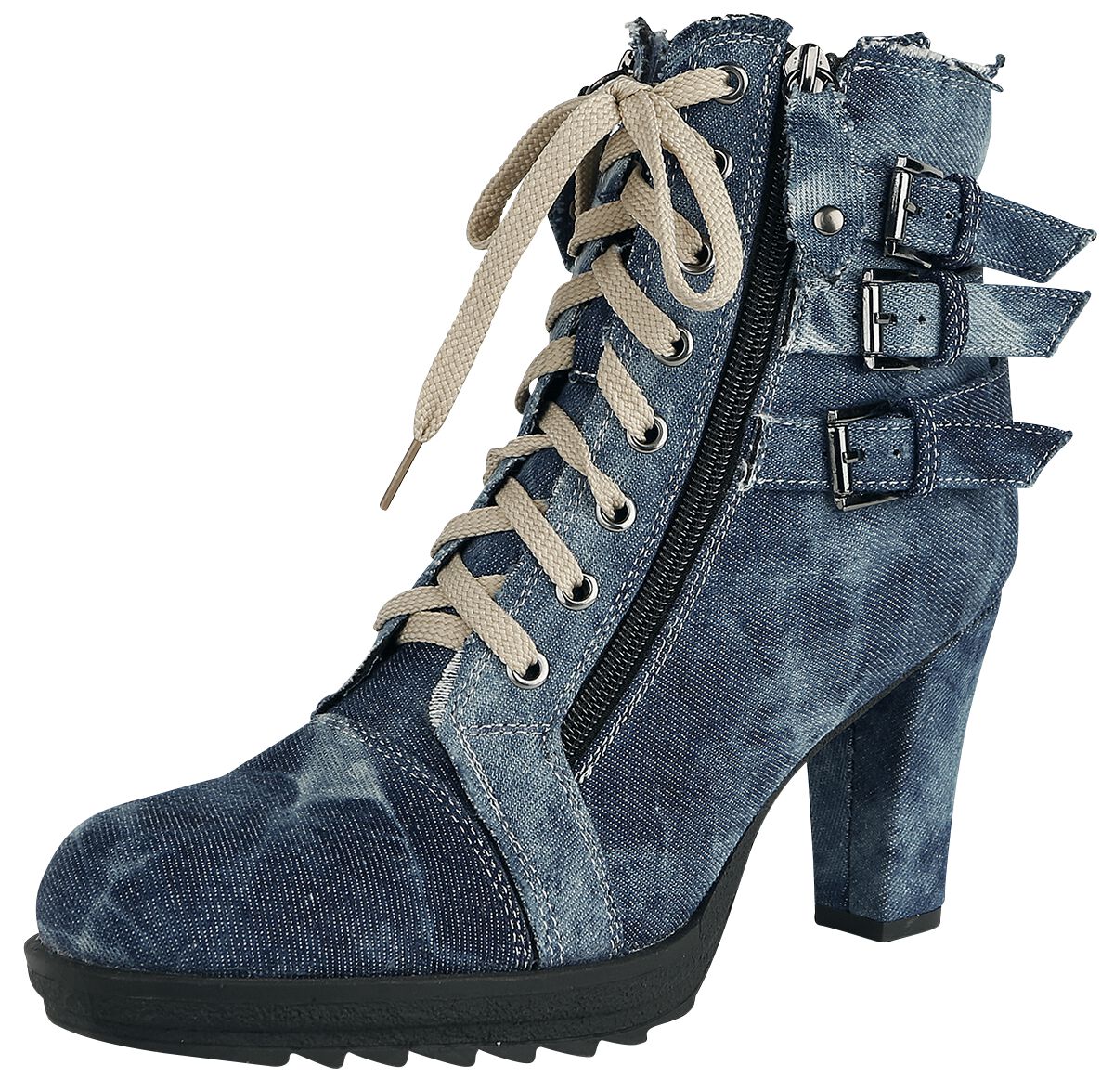 Rock Rebel by EMP - Rock High Heel - Ivy - EU36 bis EU42 - für Damen - Größe EU36 - blau von Rock Rebel by EMP