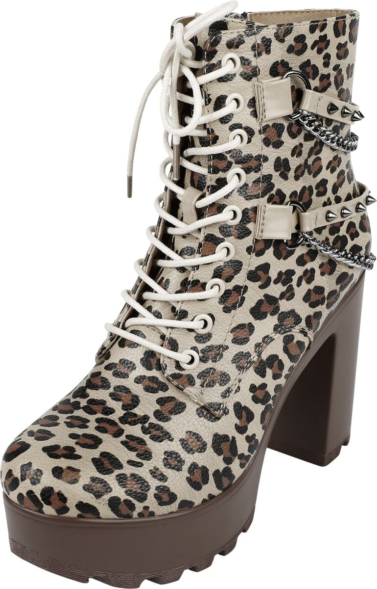 Rock Rebel by EMP - Rock High Heel - Leo High Heel Boots - EU37 bis EU41 - für Damen - Größe EU40 - leopard von Rock Rebel by EMP
