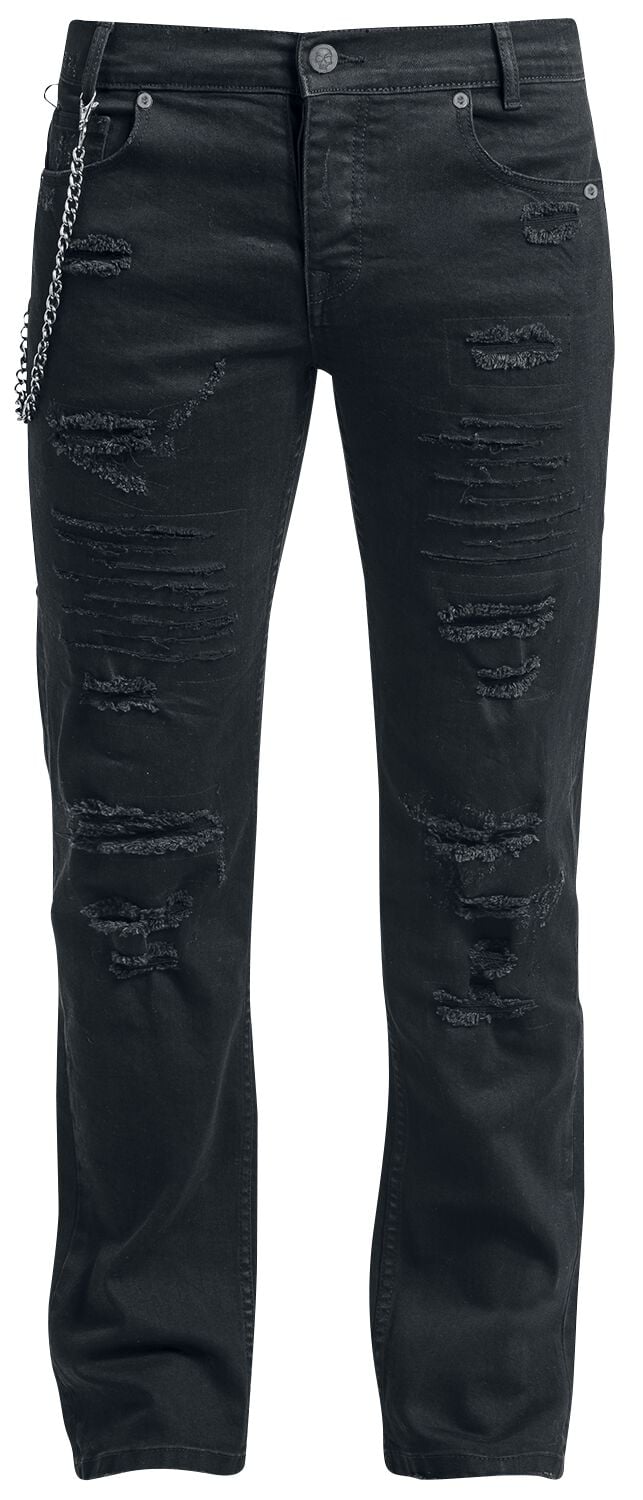 Rock Rebel by EMP - Rock Jeans - Dark Reptile - W31L32 bis W40L34 - für Männer - Größe W31L32 - schwarz von Rock Rebel by EMP