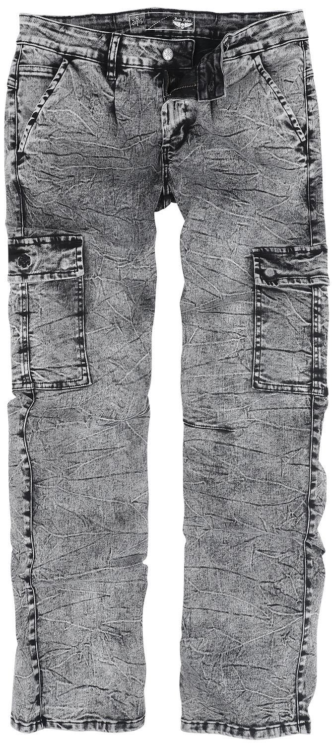 Rock Rebel by EMP - Rock Jeans - EMP Street Crafted Design Collection - Johnny - W30L32 bis W34L34 - für Männer - Größe W30L32 - grau von Rock Rebel by EMP