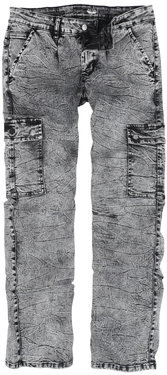 Rock Rebel by EMP - Rock Jeans - EMP Street Crafted Design Collection - Johnny - W30L32 bis W34L34 - für Männer - Größe W32L32 - grau von Rock Rebel by EMP