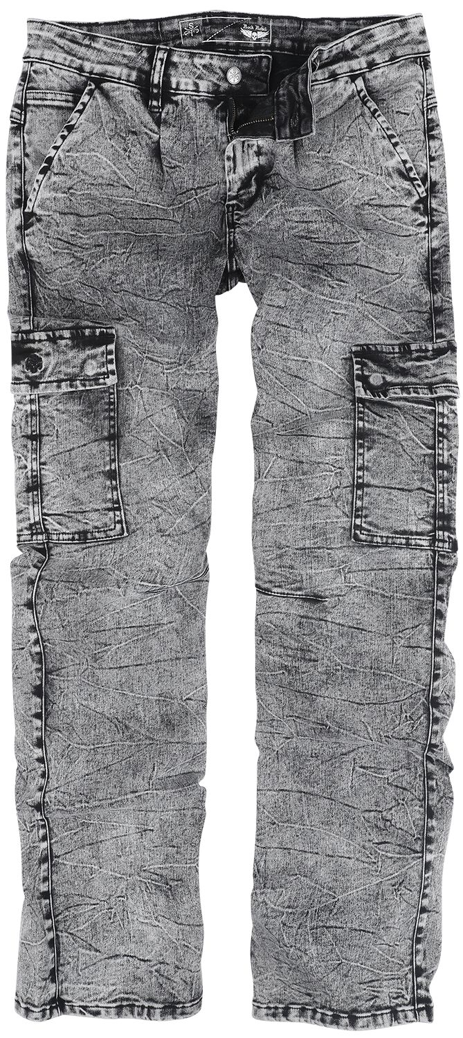 Rock Rebel by EMP - Rock Jeans - EMP Street Crafted Design Collection - Johnny - W30L32 bis W34L34 - für Männer - Größe W34L34 - grau von Rock Rebel by EMP