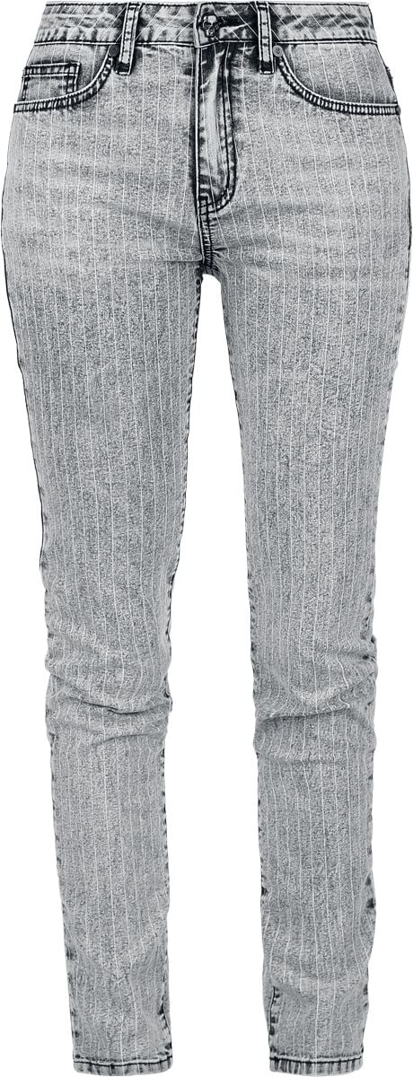 Rock Rebel by EMP - Rock Jeans - Skulls & Details - W27L30 bis W34L32 - für Damen - Größe W30L32 - schwarz von Rock Rebel by EMP