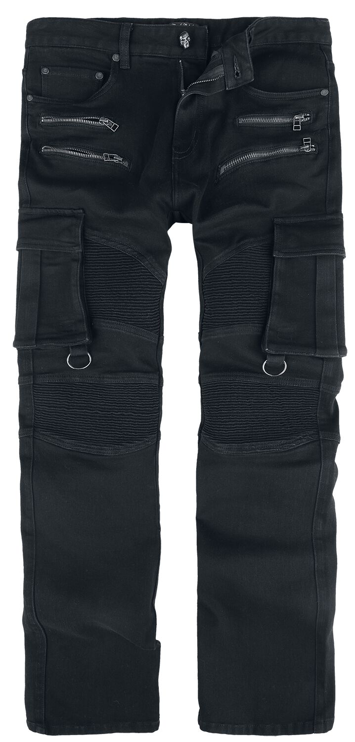 Rock Rebel by EMP - Rock Jeans - Johnny - W30L32 bis W34L34 - für Männer - Größe W30L32 - schwarz von Rock Rebel by EMP