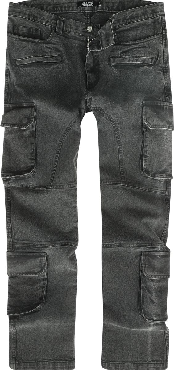 Rock Rebel by EMP - Rock Jeans - Pete - W30L32 bis W34L34 - für Männer - Größe W30L32 - grau von Rock Rebel by EMP